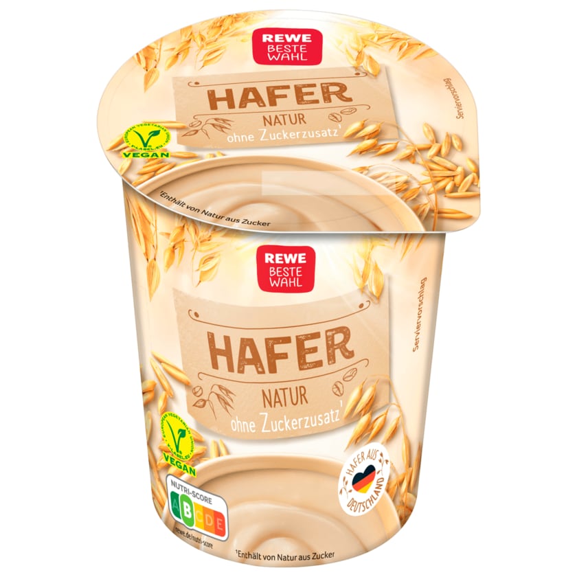REWE Beste Wahl Hafer Joghurt Natur vegan 400g